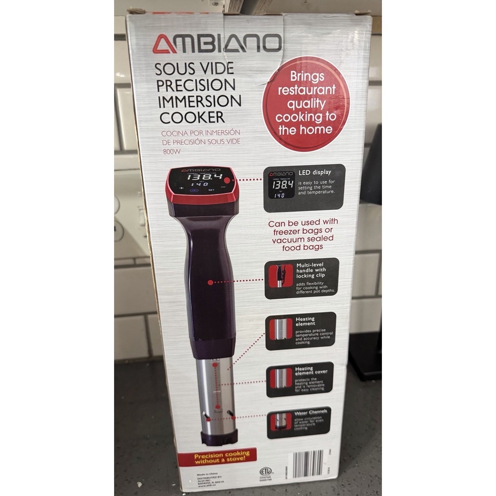 New Ambiano Sous Vide Precision Immersion Cooker 800W Model # H-106 - Picture 3 of 5